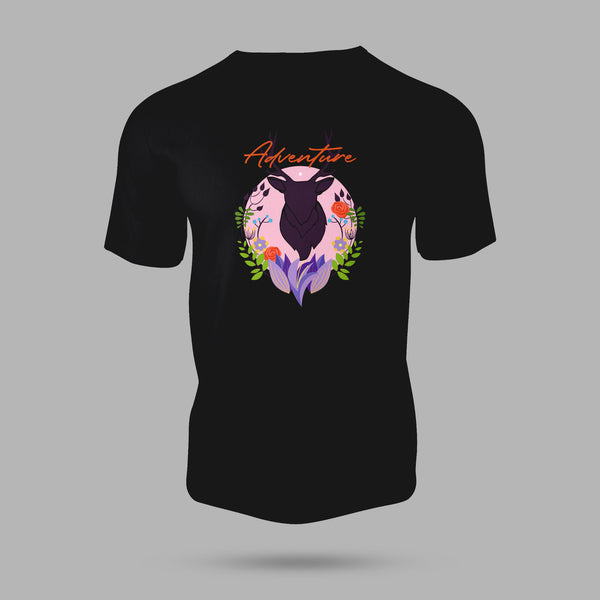 Adventure Deer Graphic T-Shirt for Men/Women